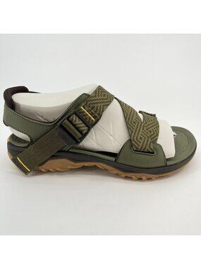 Kuru Current Mens Size 11 Olive Green Gum Beach Walking Outdoor Strappy Sandals